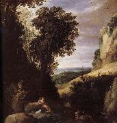 Paul Brill Paysage avec Saint Jean-Baptiste oil